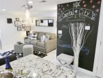 Chalk board wall adds a communal touch - feel free to add your favorite recommendations 